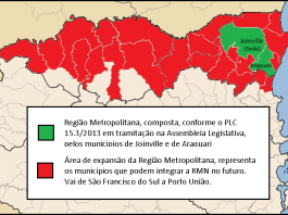 Abrangência da Região Metropolitana Norte/Nordeste