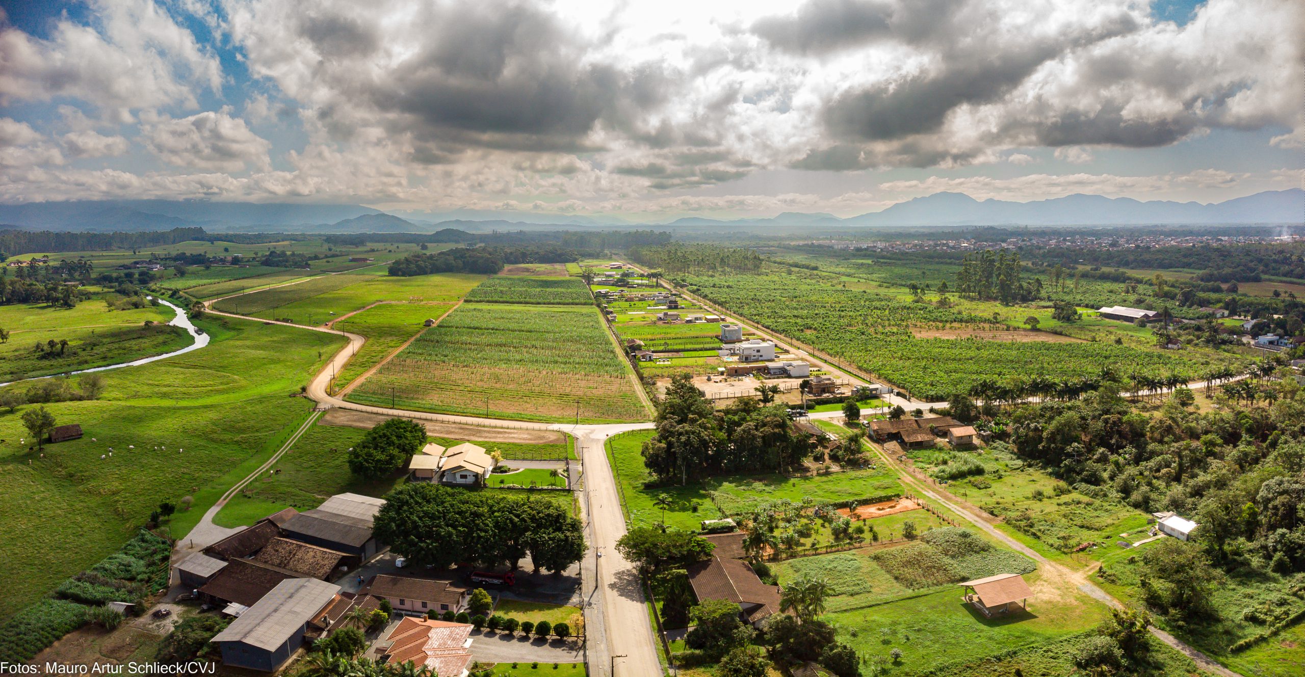 Drone Zona Rural Estradas Ilha e Timbé Urbanização